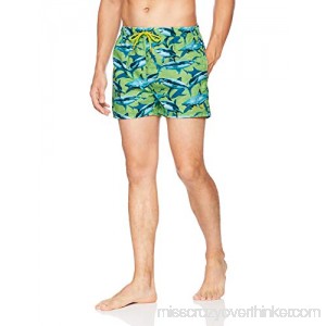 Hugo Boss BOSS Men's Piranha Swim Trunk Open Green XL B0777VSX7H